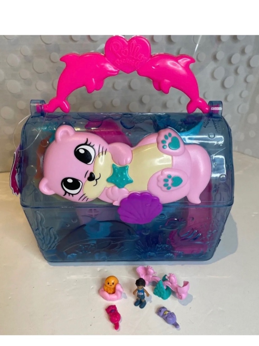 Polly Pocket Sparkle 🦦 Cove Adventure Island Treasure Chest Playset